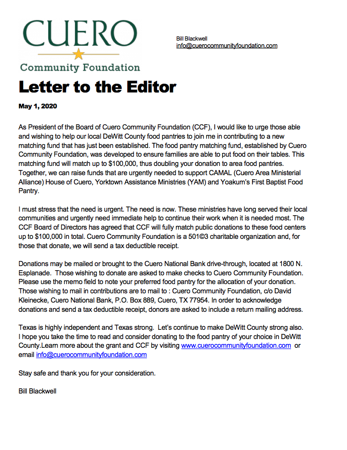 Letter to the Editor